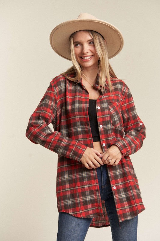 madalyn classic flannel button down