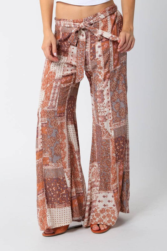 olivaceous sabrina flare pant