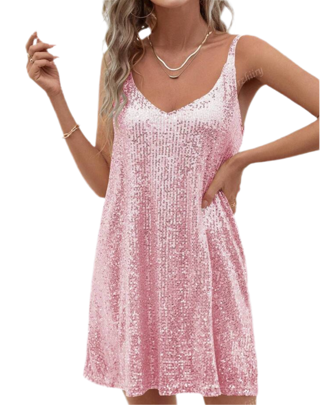 holidaze sequence mini dress