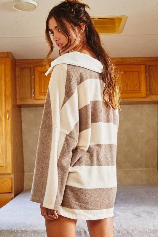 Bucketlist soft stripe top
