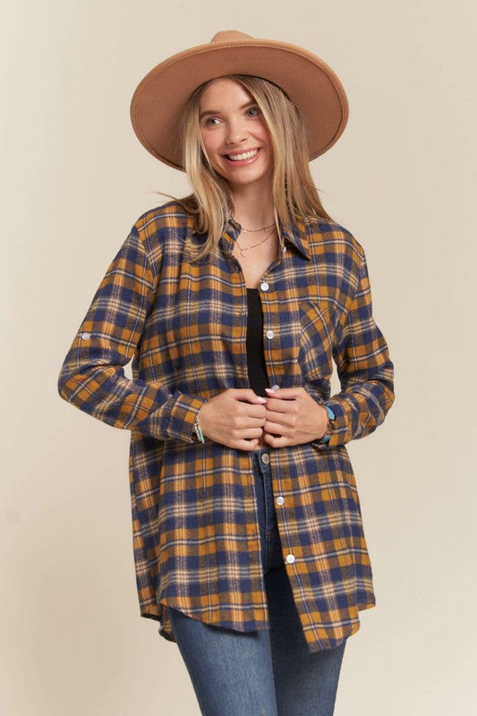 madalyn classic flannel button down