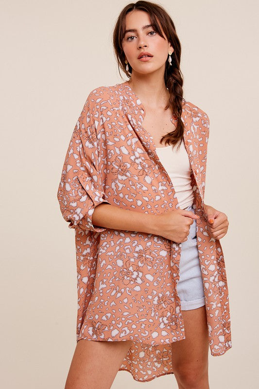 listicle oversized button down