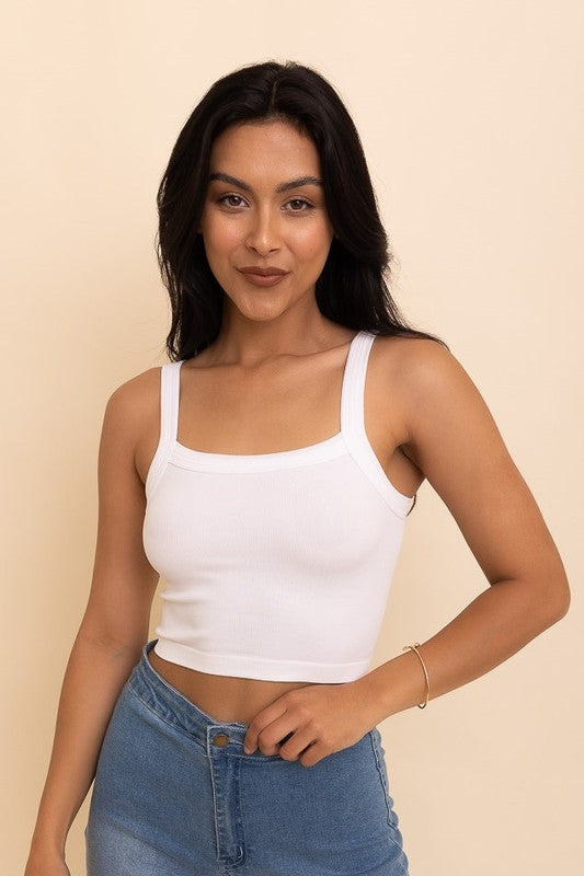 leto square neck tank