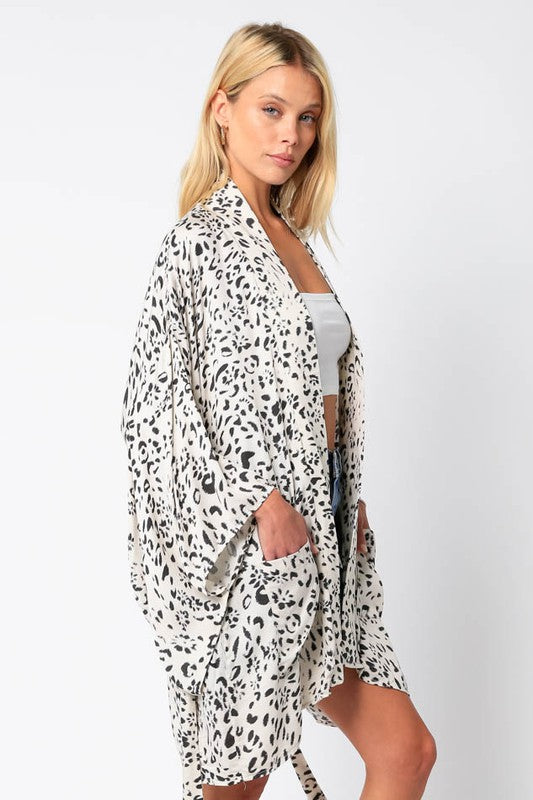 olivaceous hailey kimono