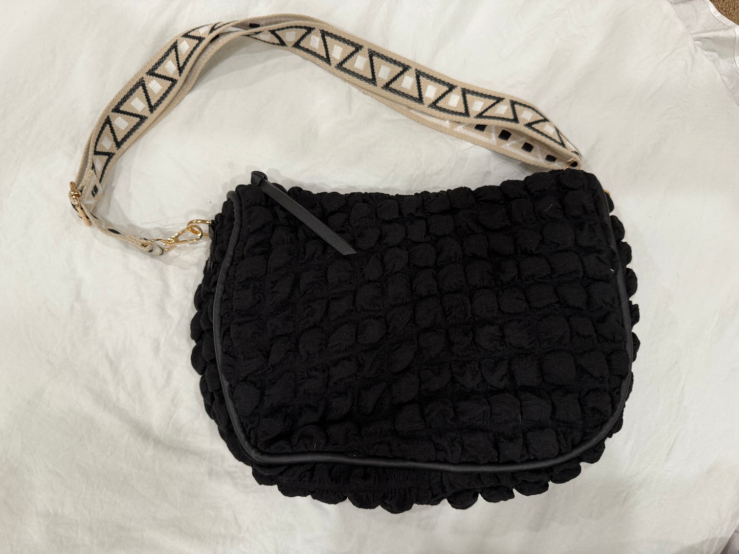 Ava soft fabric hobo bag