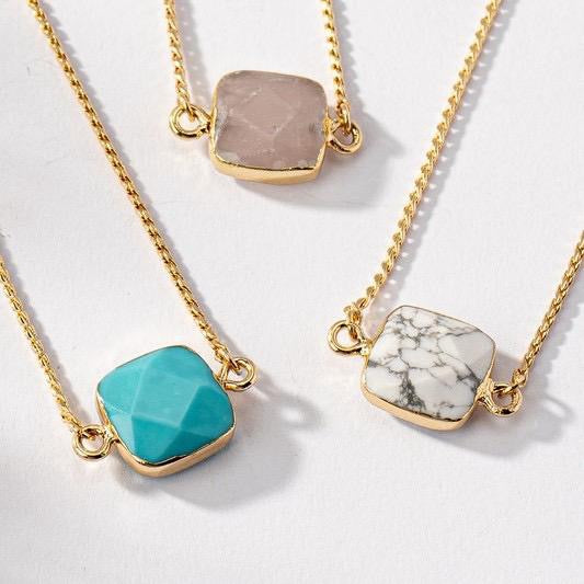 gold stone bracelet