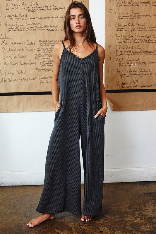 Bucketlist ribbed jumpsuit