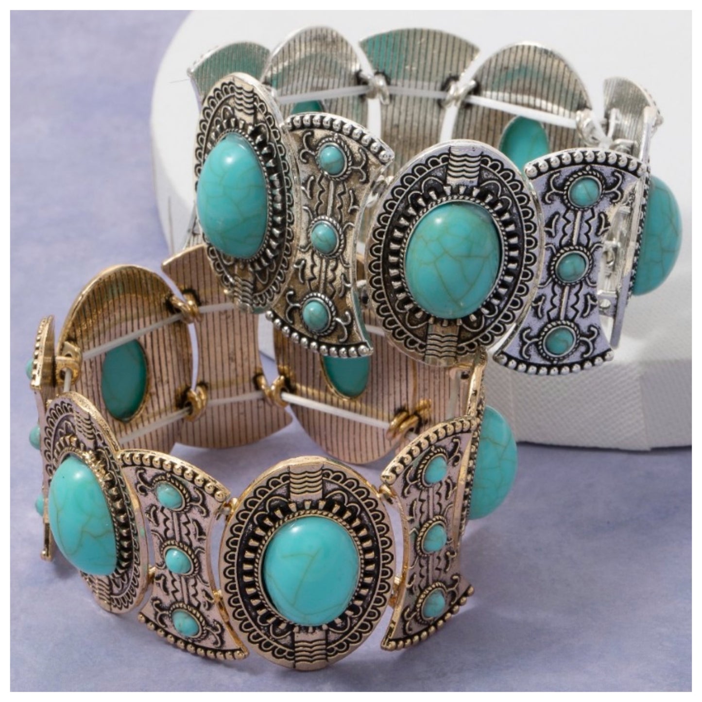 turquoise stretch bracelet