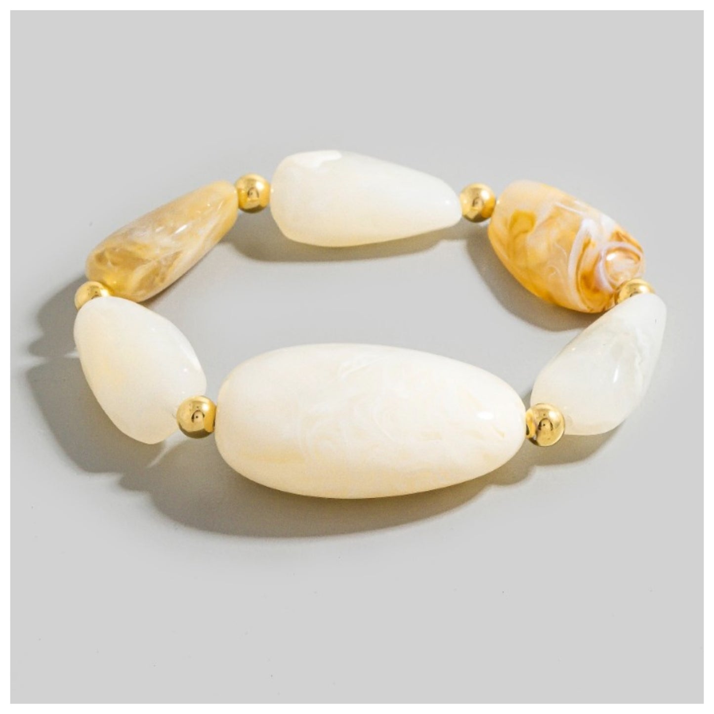 ady marble & resin large bracelet