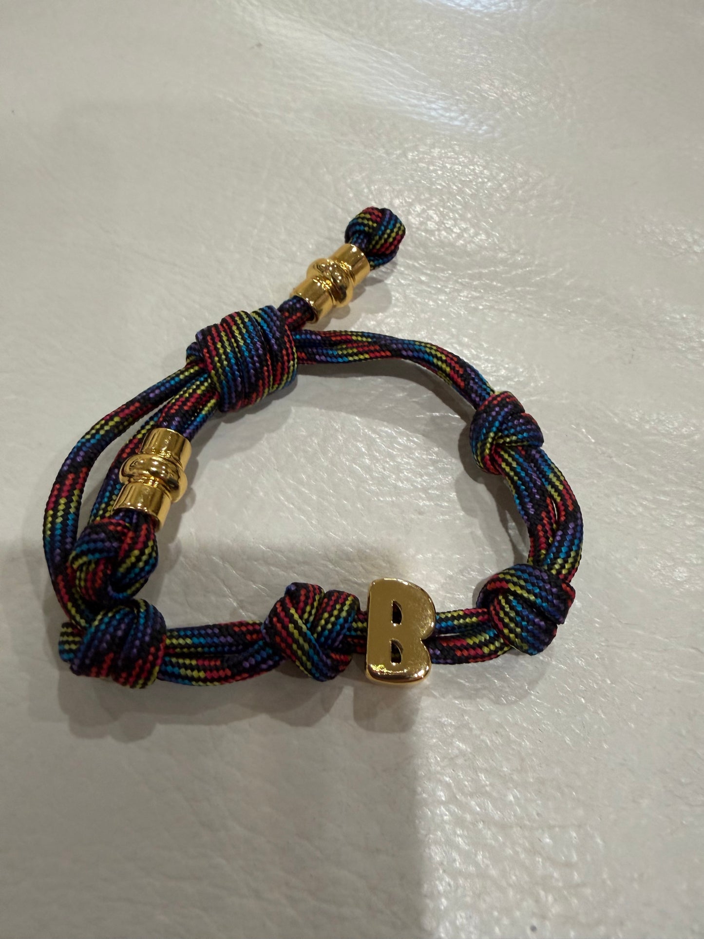alexa fabric letter bracelet