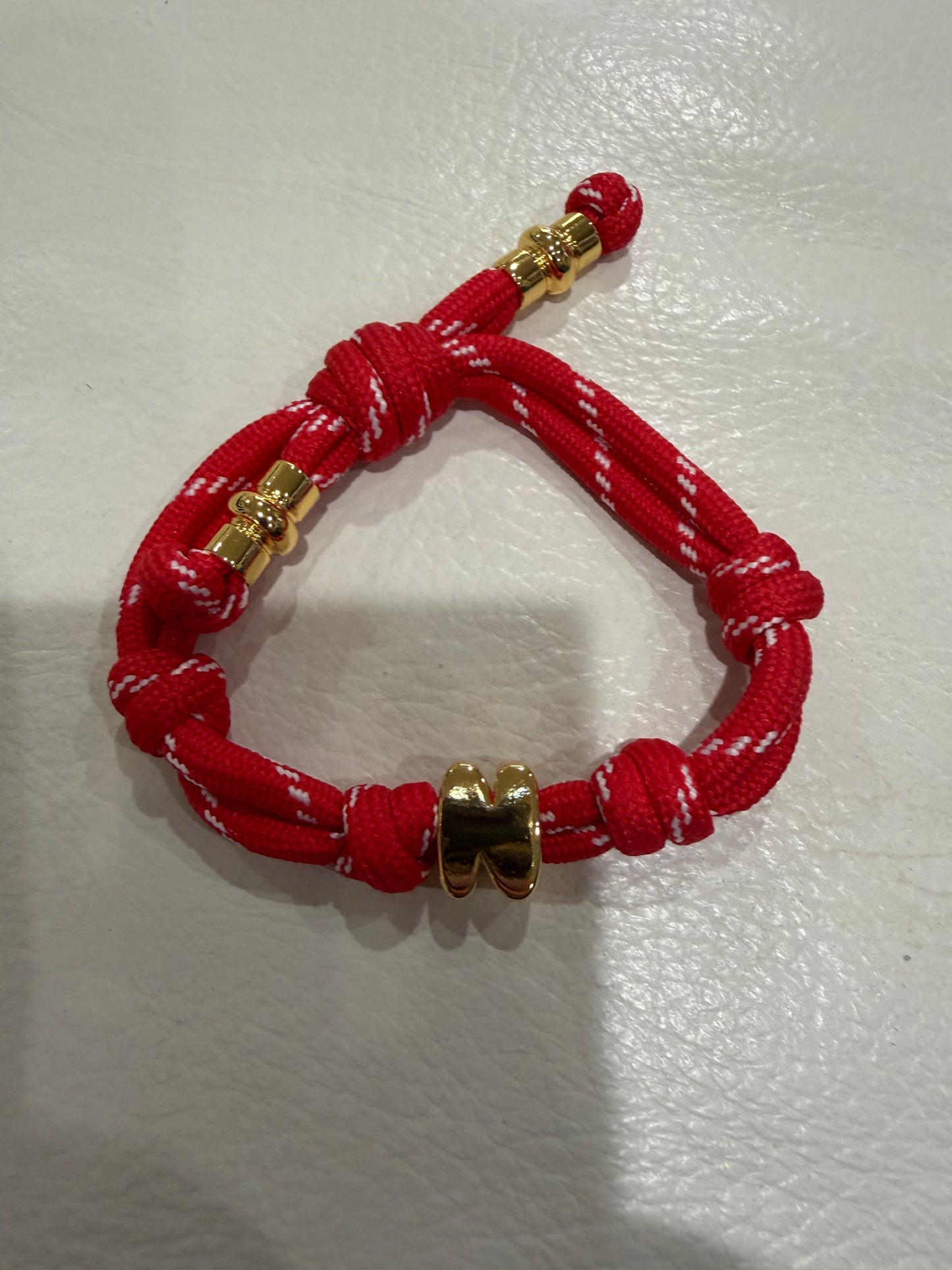 alexa fabric letter bracelet