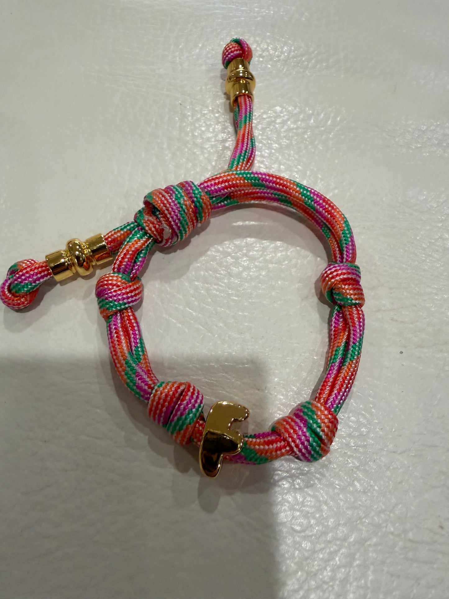 alexa fabric letter bracelet