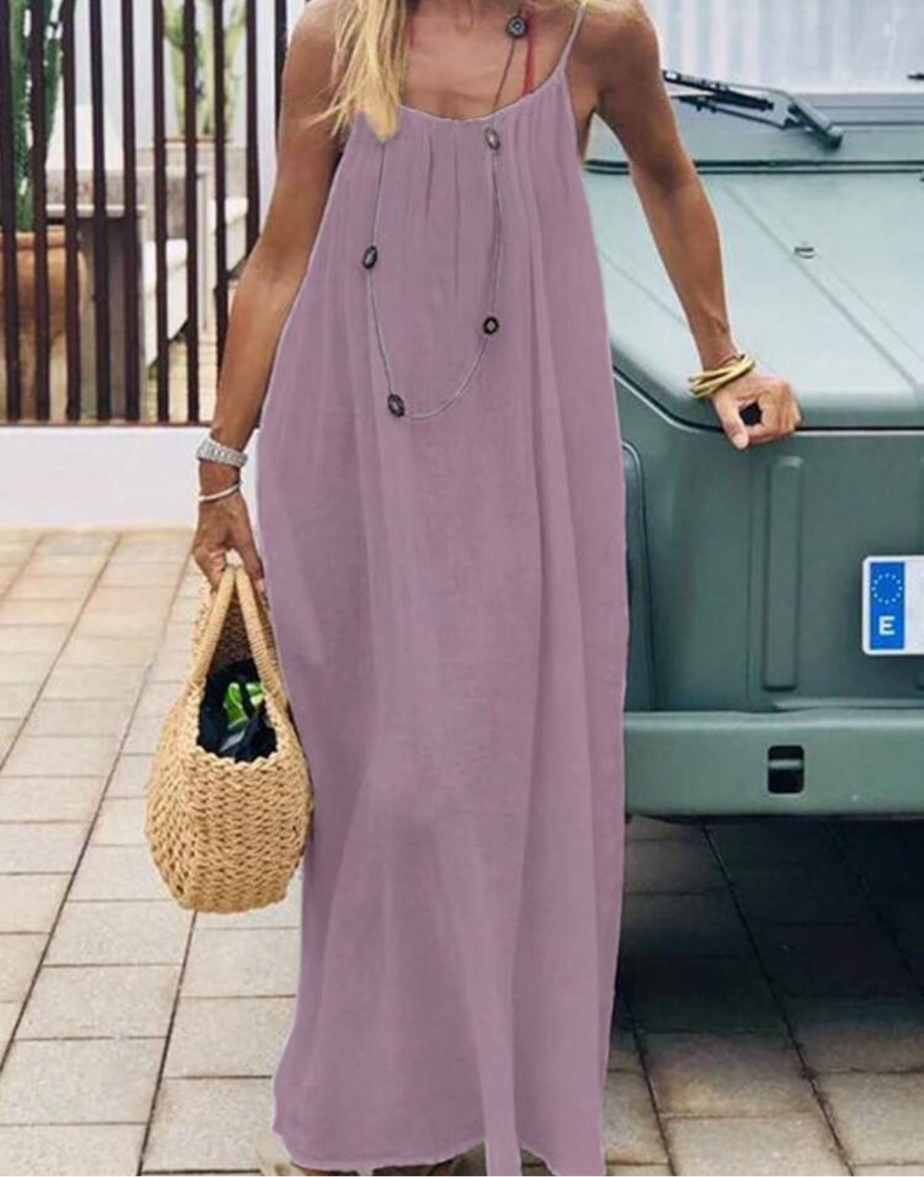 aimee open back maxi