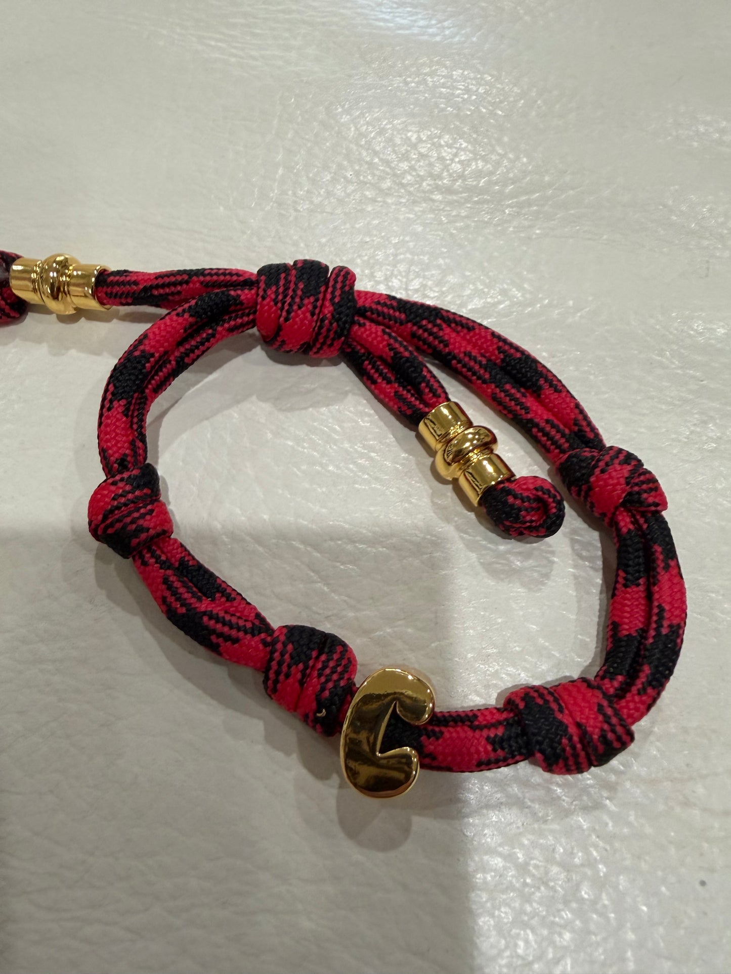 alexa fabric letter bracelet