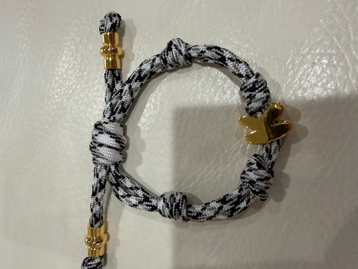 alexa fabric letter bracelet