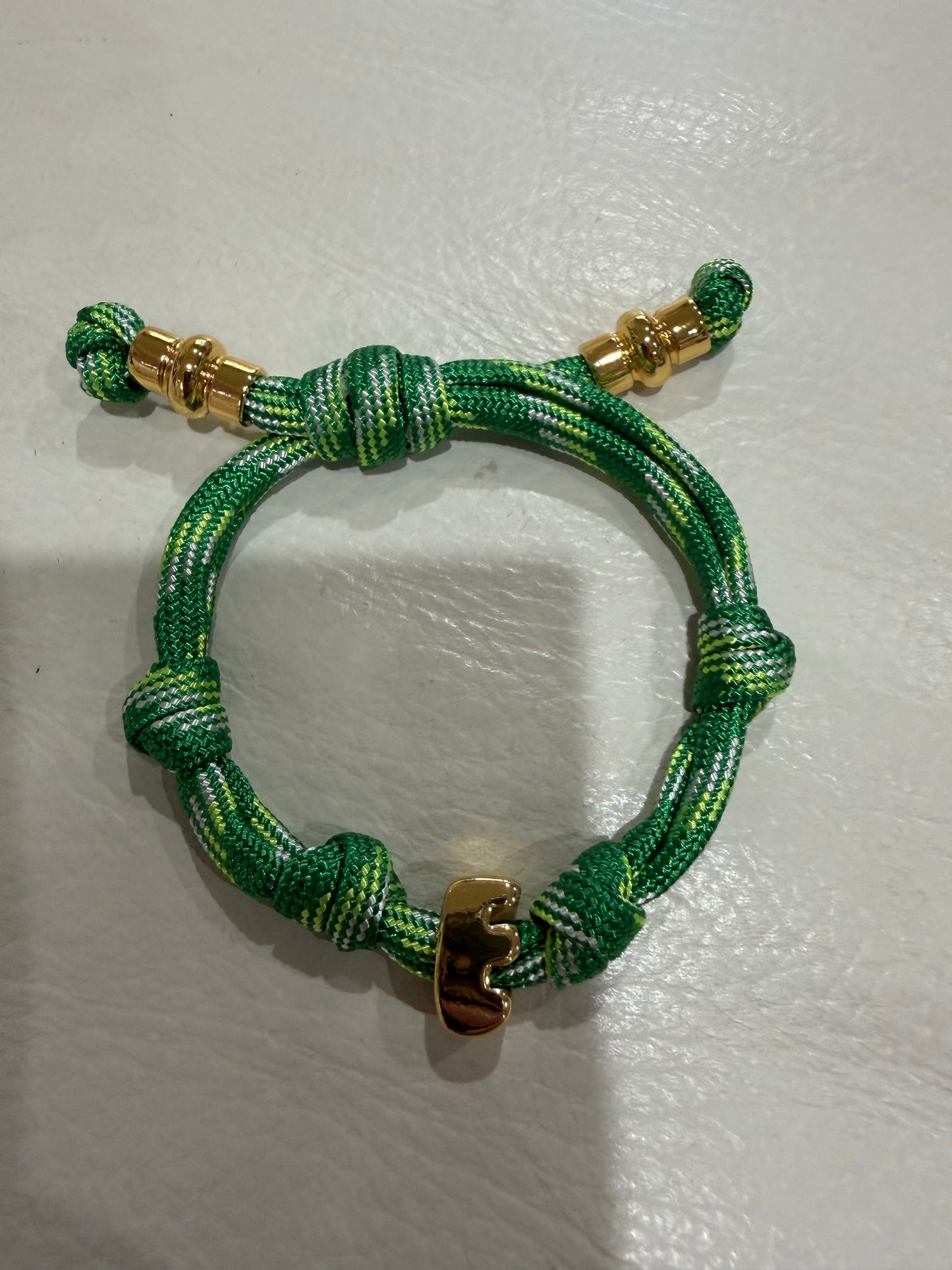 alexa fabric letter bracelet