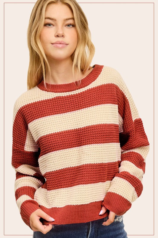 essentials capri striped sweater