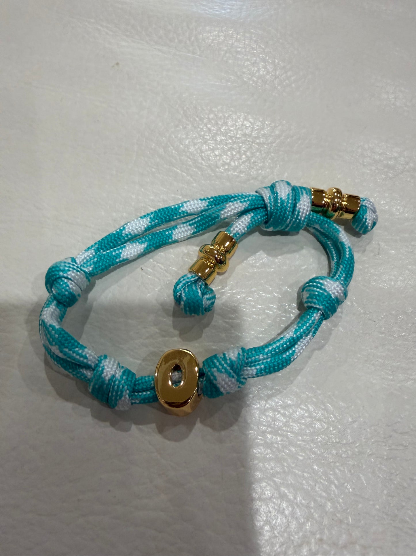 alexa fabric letter bracelet