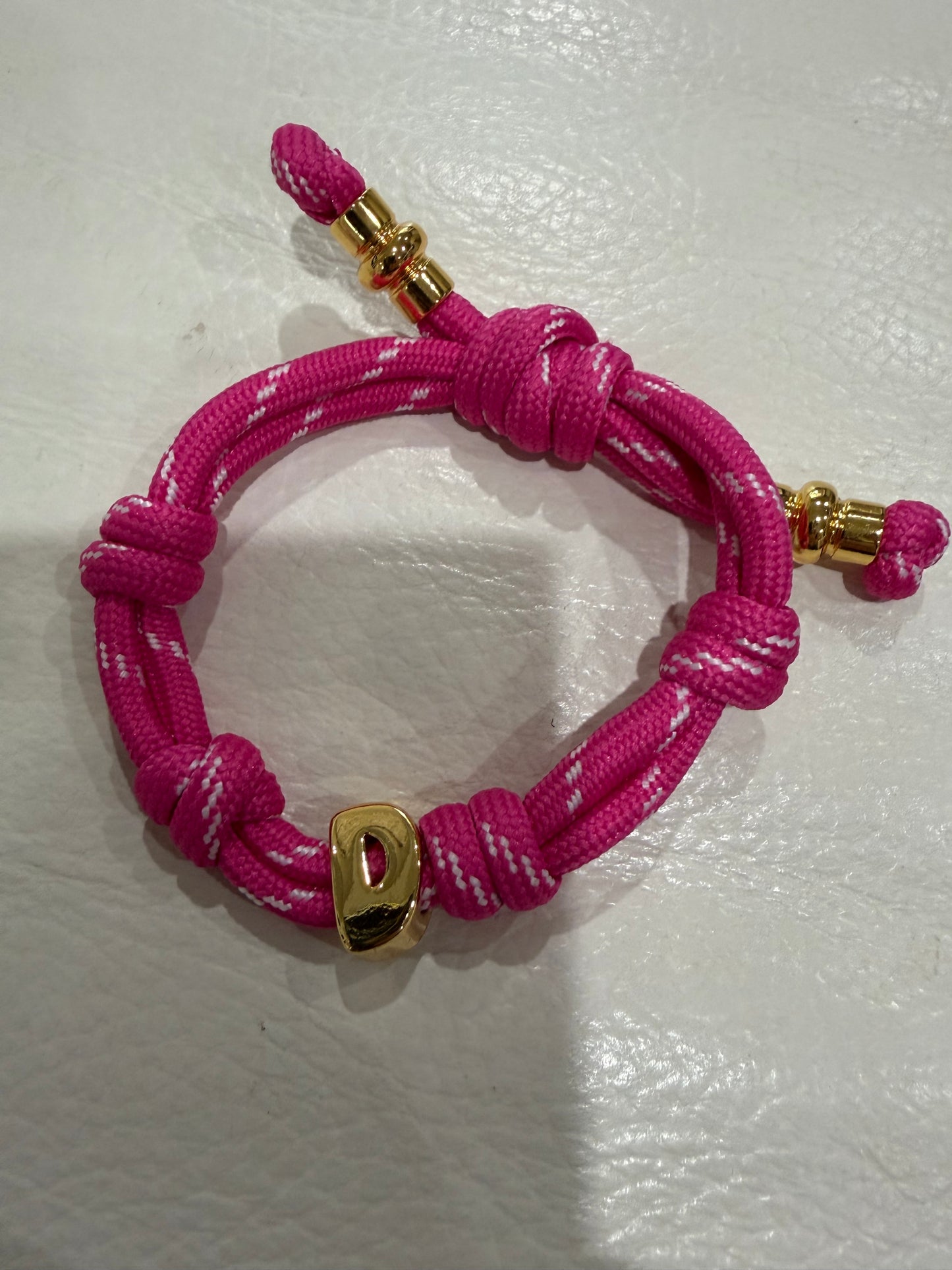alexa fabric letter bracelet