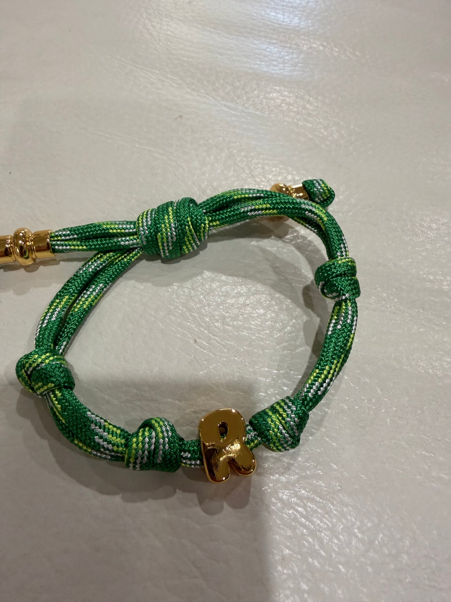 alexa fabric letter bracelet