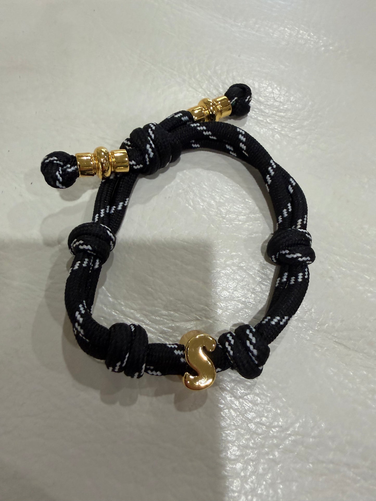 alexa fabric letter bracelet