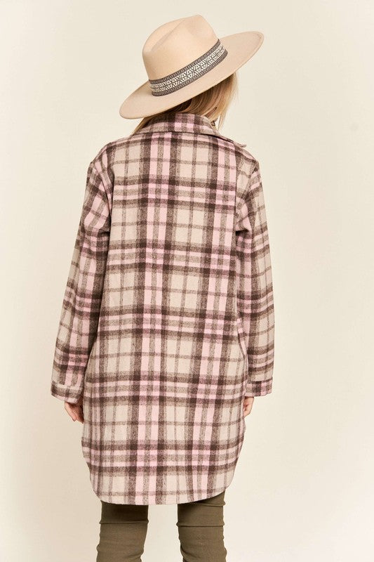 flannel shacket long