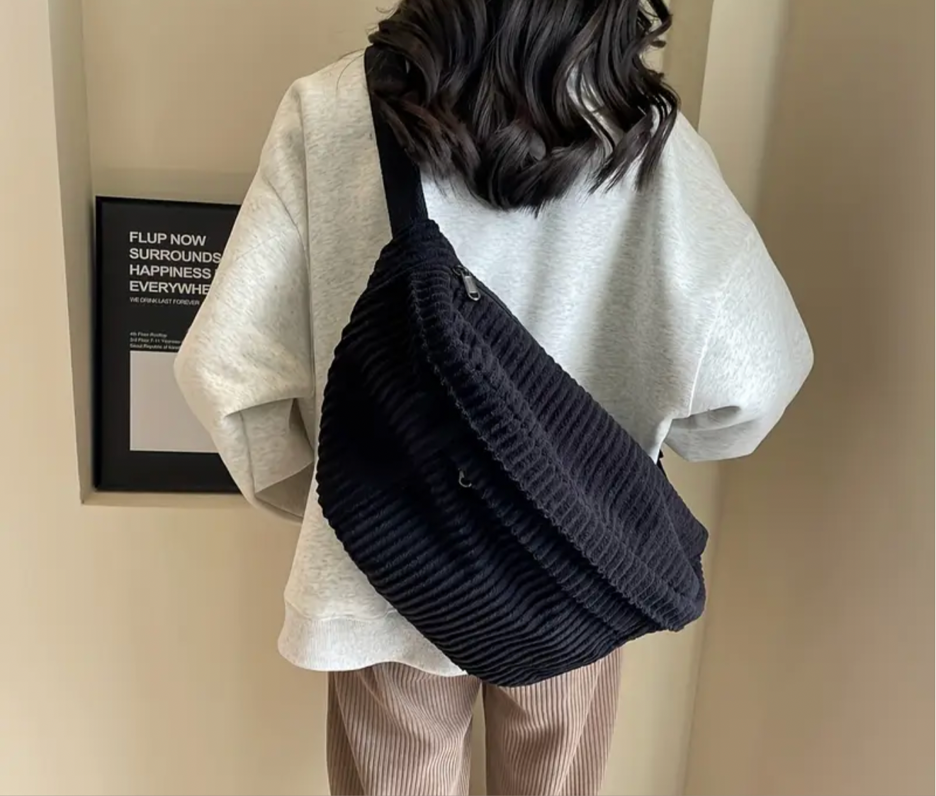 corduroy oversized pack