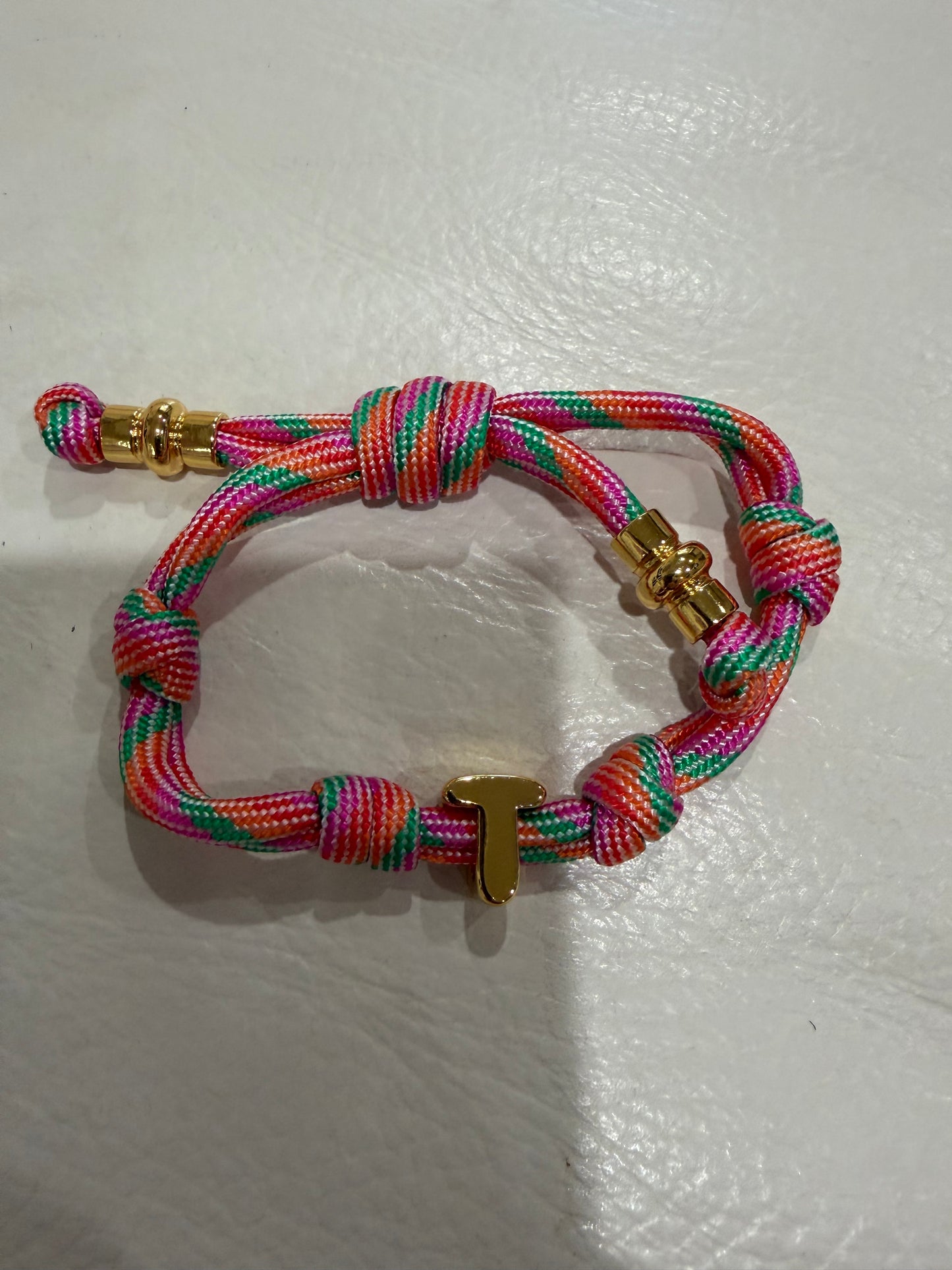 alexa fabric letter bracelet