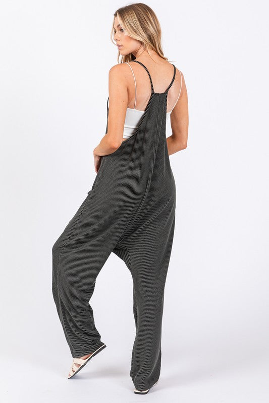 sewn LA ribbed jumpsuit
