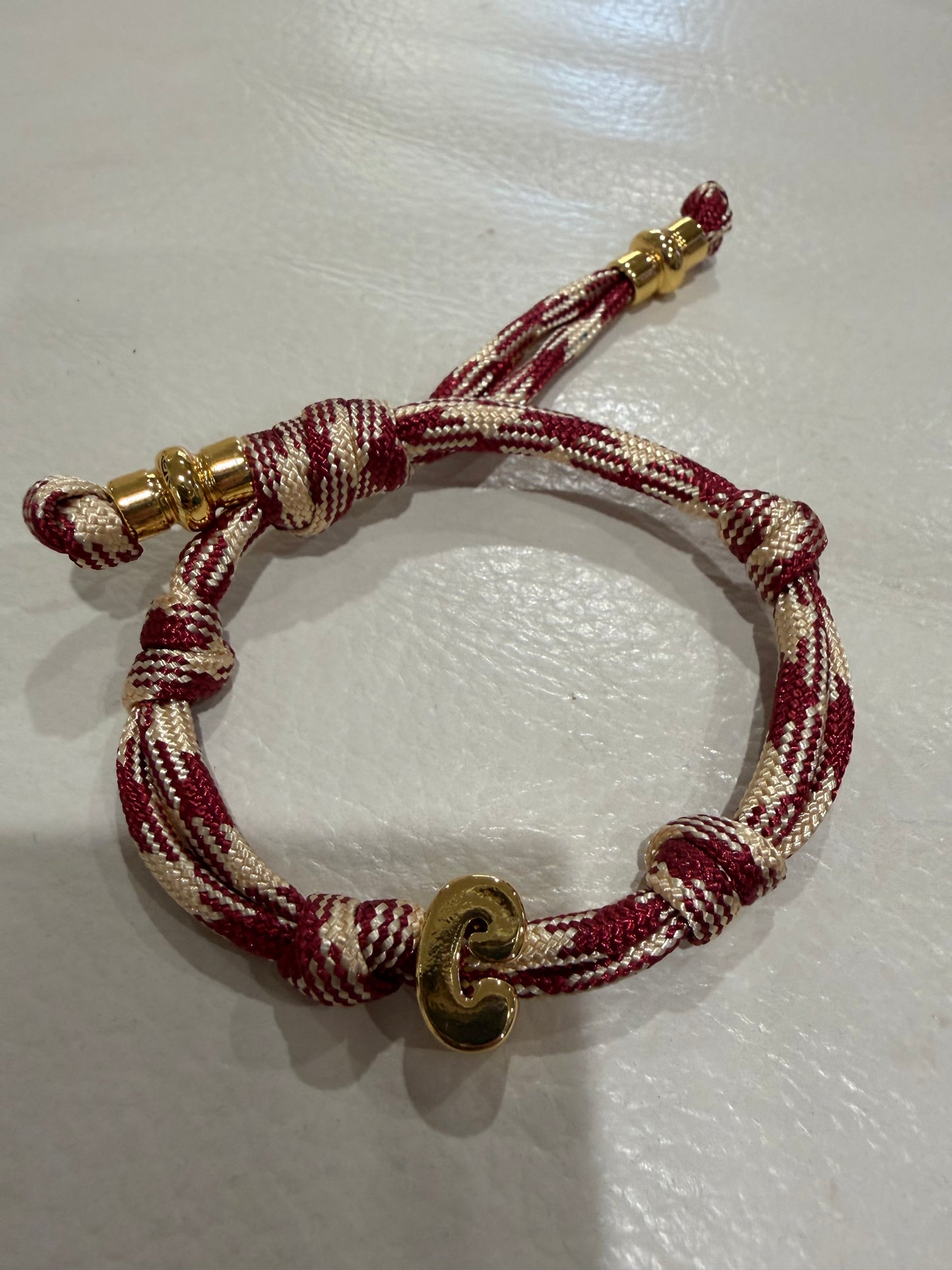 alexa fabric letter bracelet