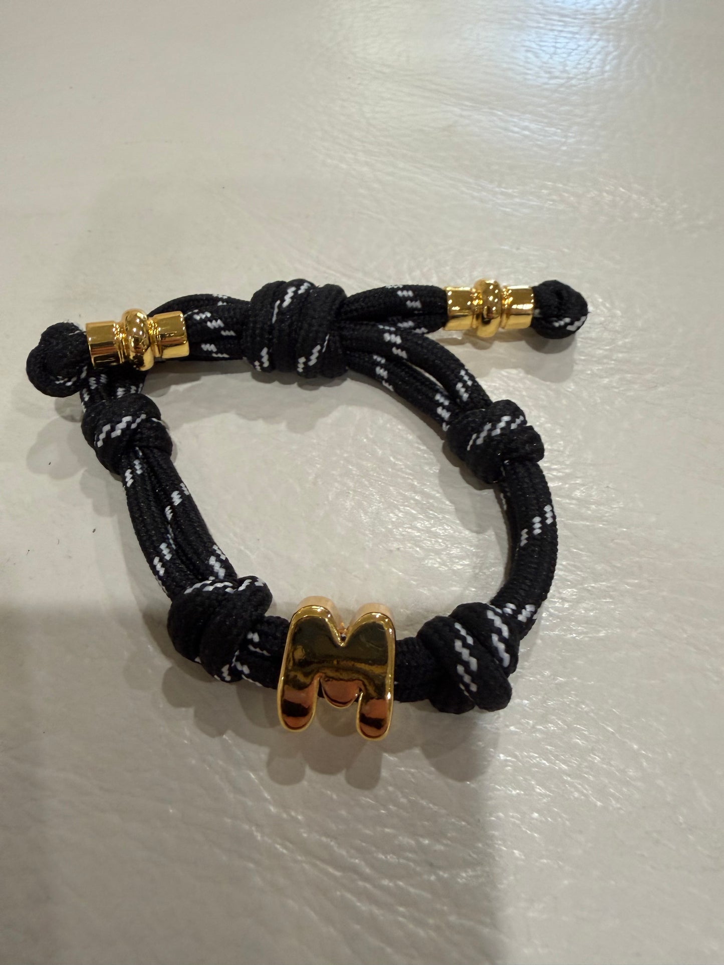alexa fabric letter bracelet