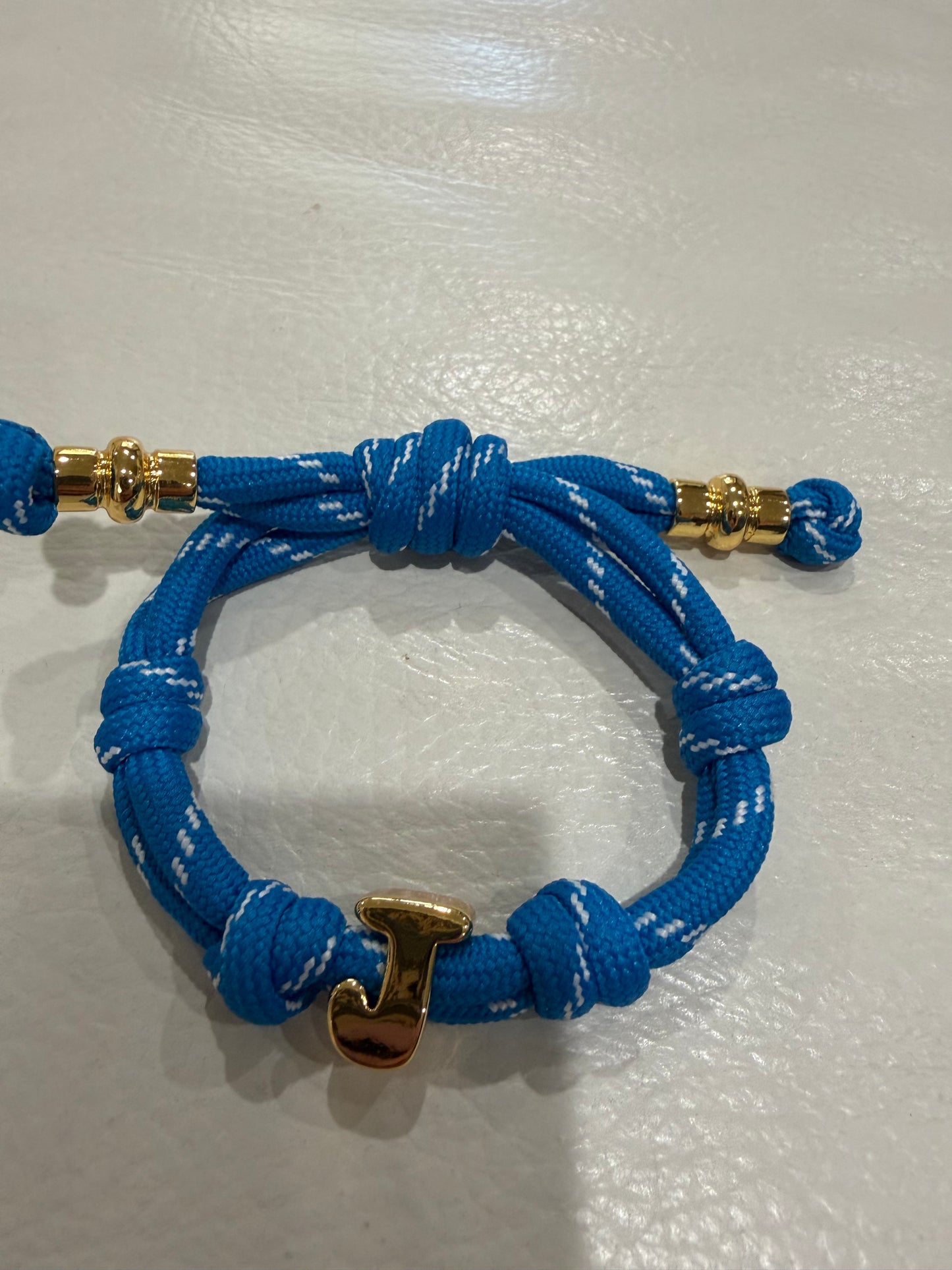 alexa fabric letter bracelet