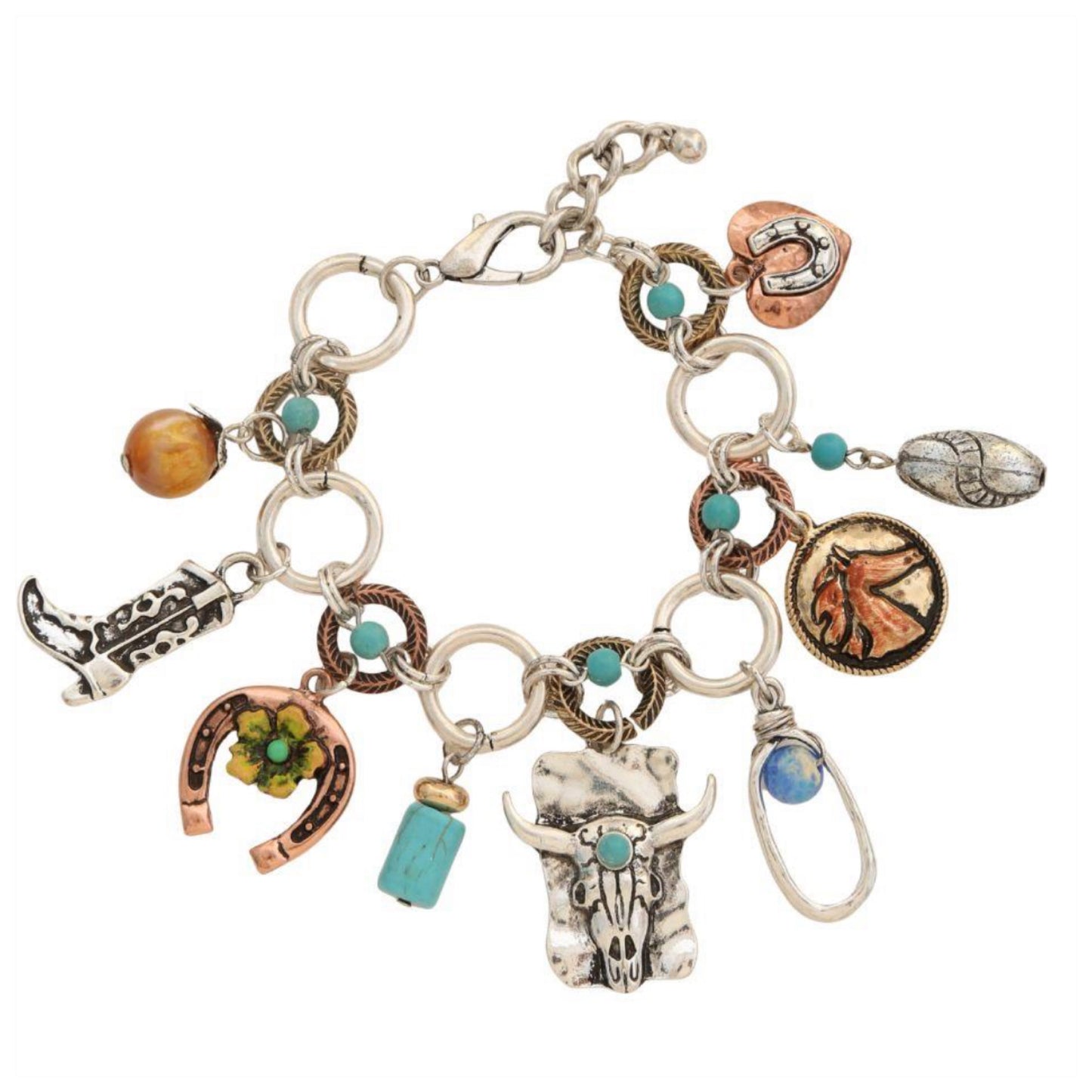 cowgirl charm bracelet