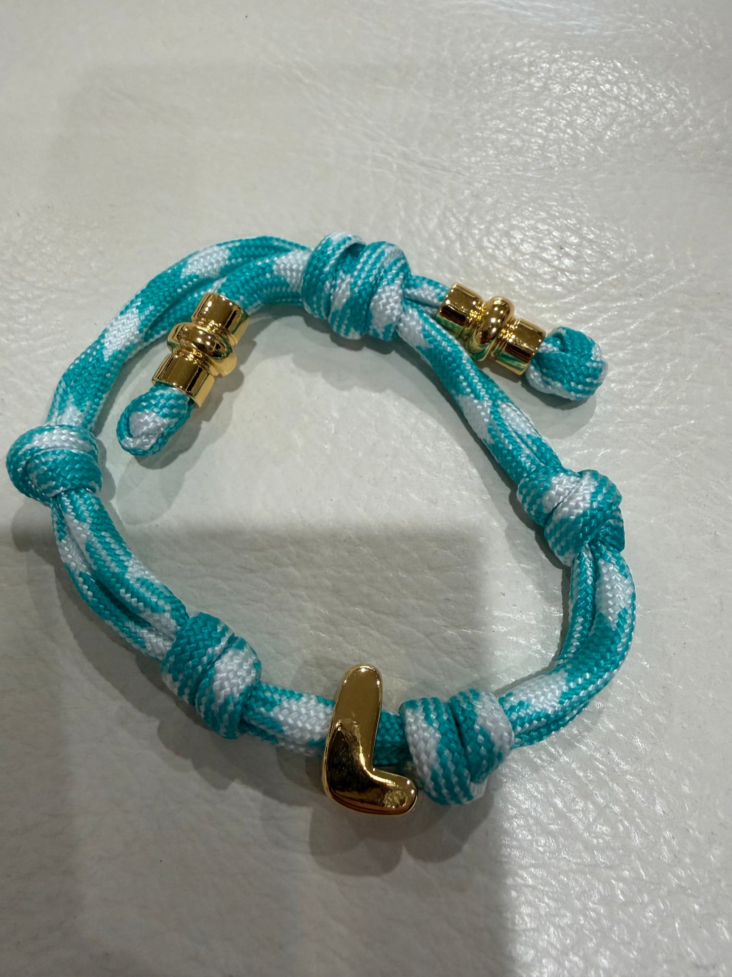 alexa fabric letter bracelet