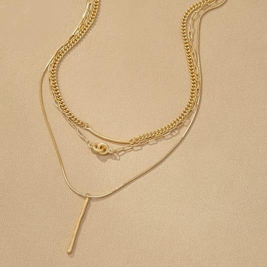 gold layer necklace