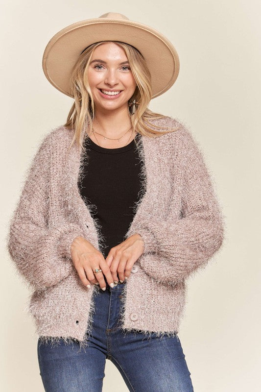 Madelyn fuzzy cardigan