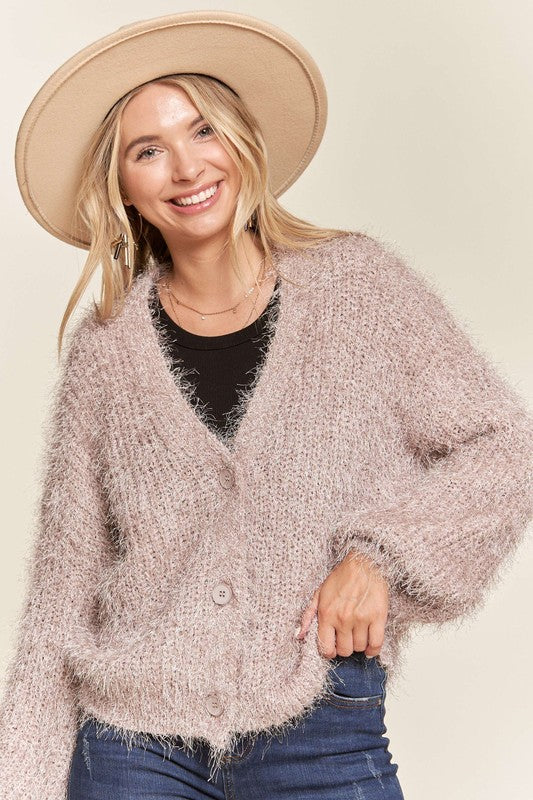 Madelyn fuzzy cardigan