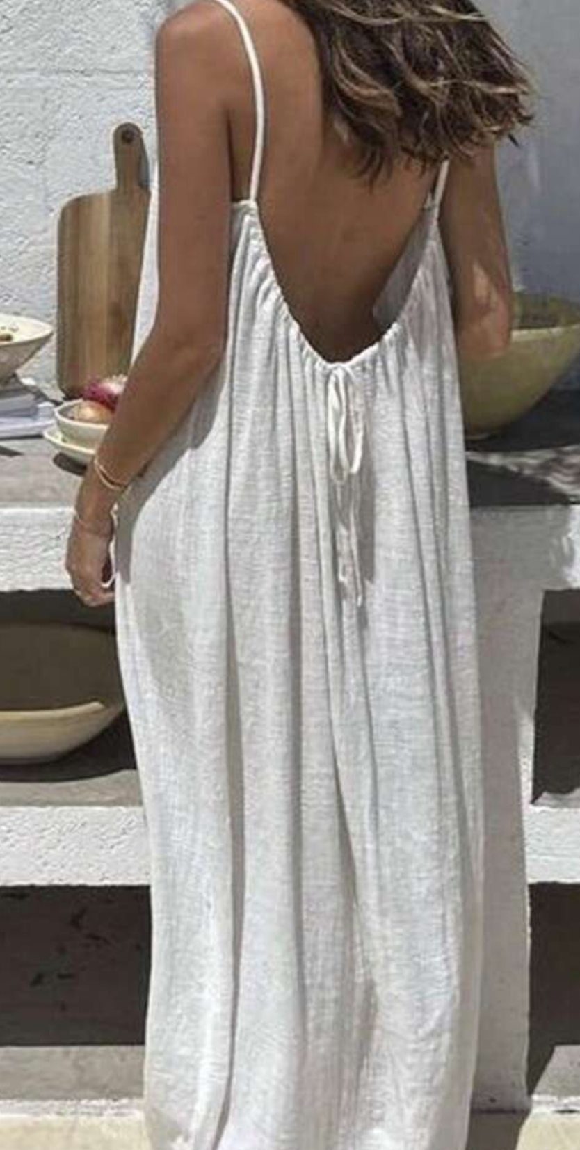 aimee open back maxi