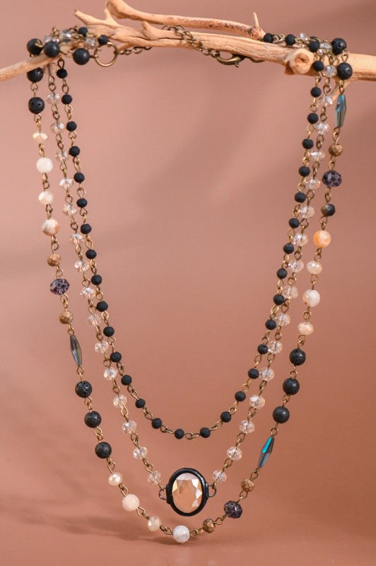 stone beaded necklace