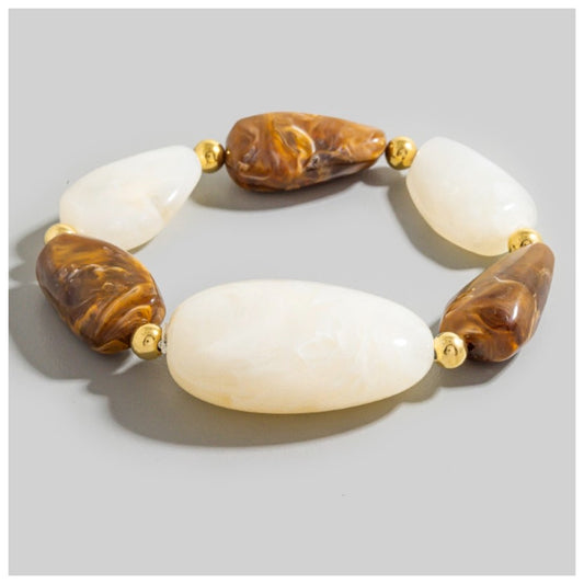ady marble & resin large bracelet