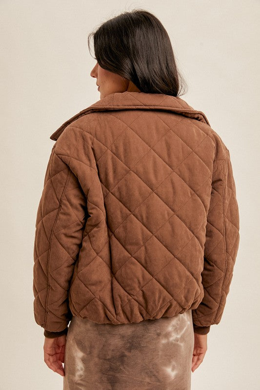 hem & thread quilted jacket