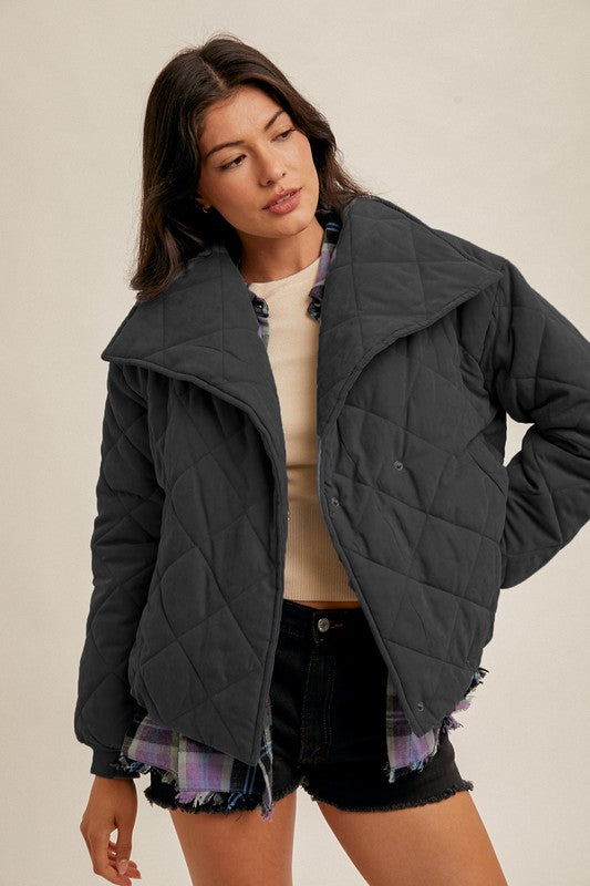 hem & thread quilted jacket